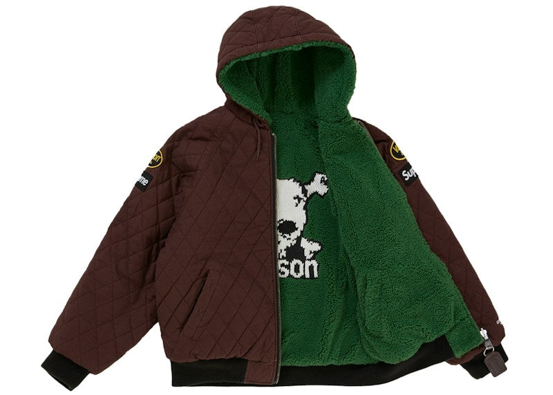 Supreme Vanson Leathers Reversible Quilted Hooded Jacket