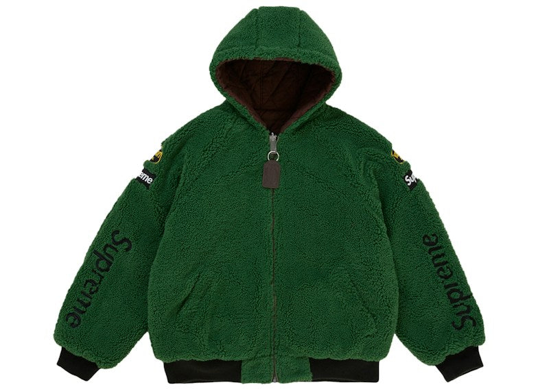 Supreme Vanson Leathers Reversible Quilted Hooded Jacket