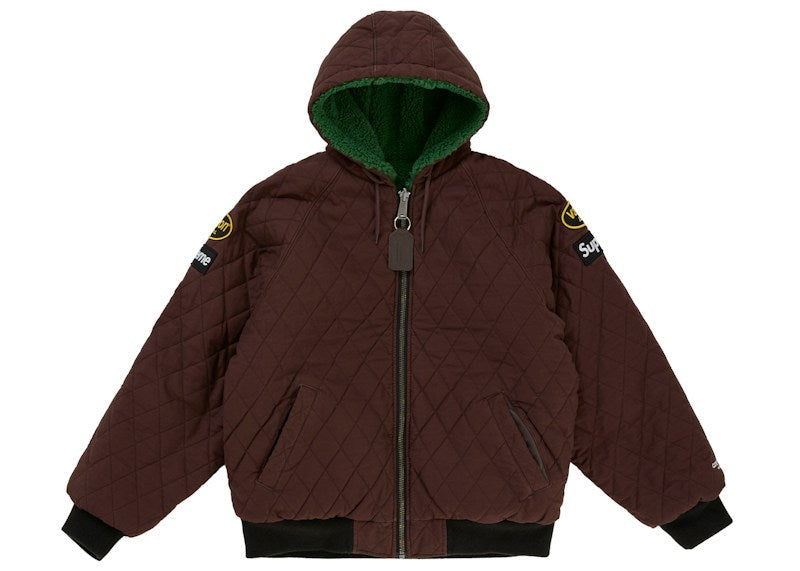 Supreme Vanson Leathers Reversible Quilted Hooded Jacket
