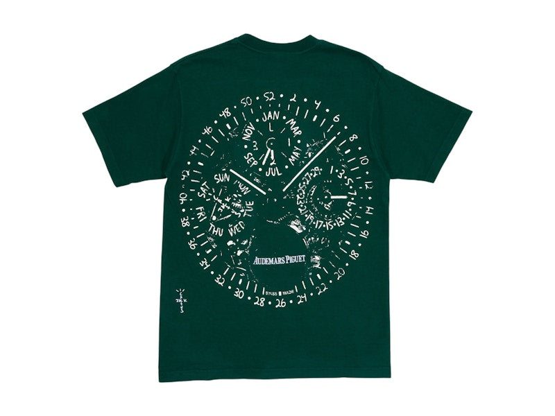 Travis Scott CJ x Audemars Piguet Watch Face Tee Green
