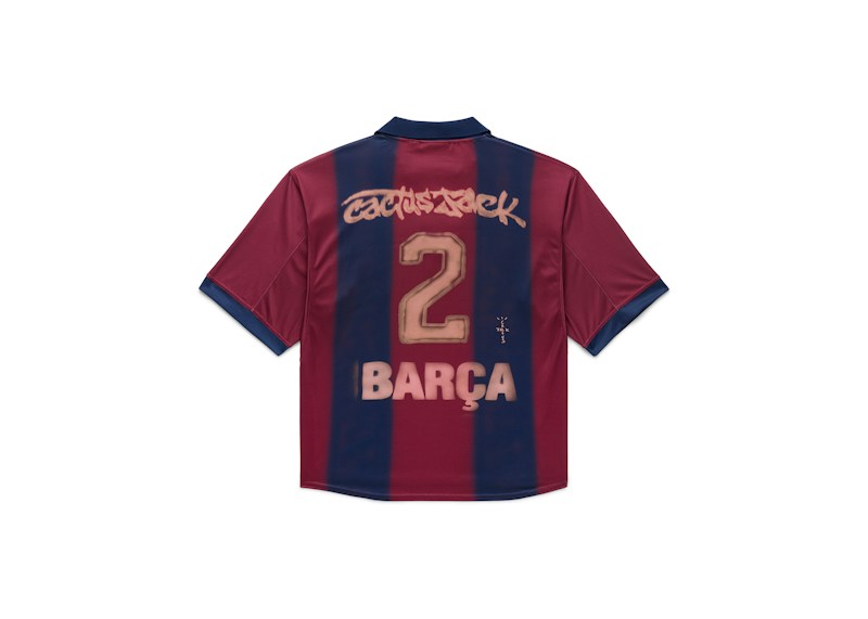 Travis Scott x Nike x FC Barcelona Retro 2000/01 Home Skeleton Jersey Multicolor