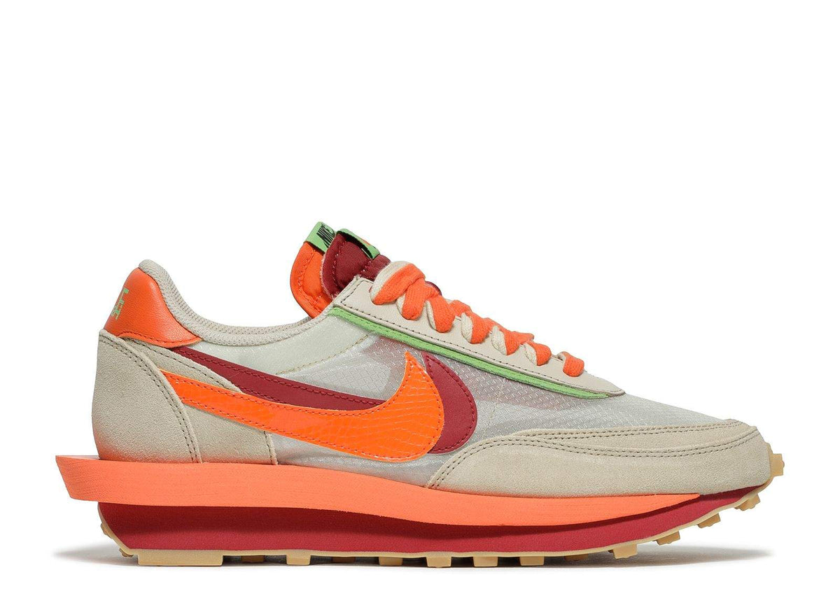 Nike sacai x Clot x LDWaffle 'Net Orange Blaze' Sneakers