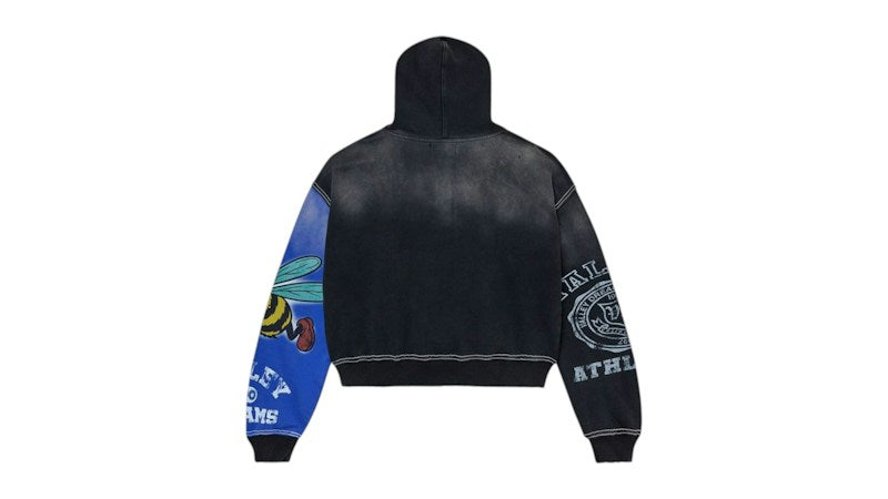 Vale Forever Bipolar Big Zip Up Hoodie Grey