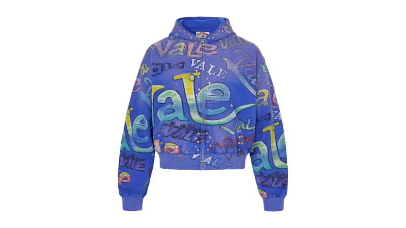Vale Forever Iceberg Zip Up Hoodie Blue