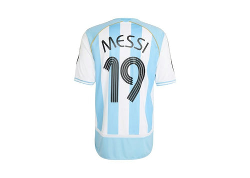 adidas Argentina Home 2006 Messi Jersey White/Clear Blue