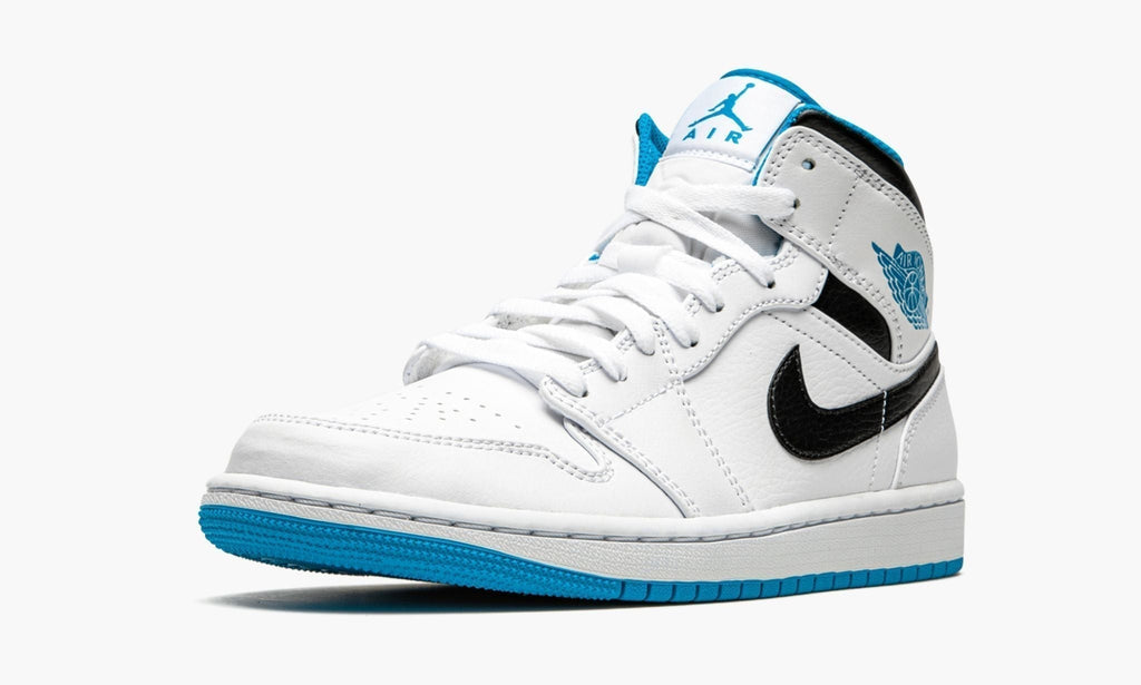 Air Jordan 1 Mid "White / Laser Blue" Sneakers