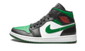 Air Jordan 1 Mid Green Toe Sneakers