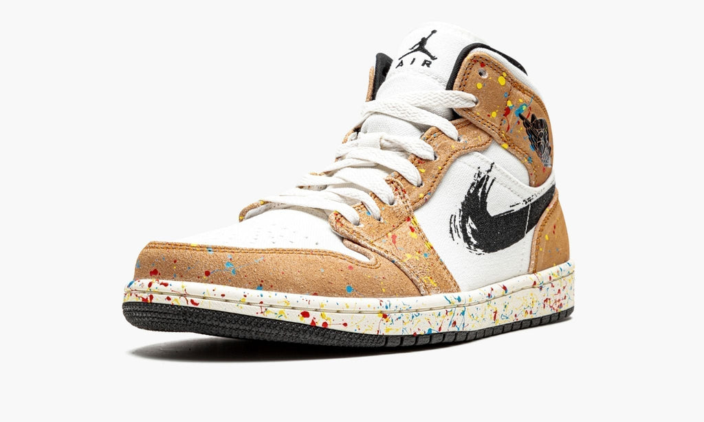 Air Jordan 1 Mid SE "Brushstroke" Sneakers