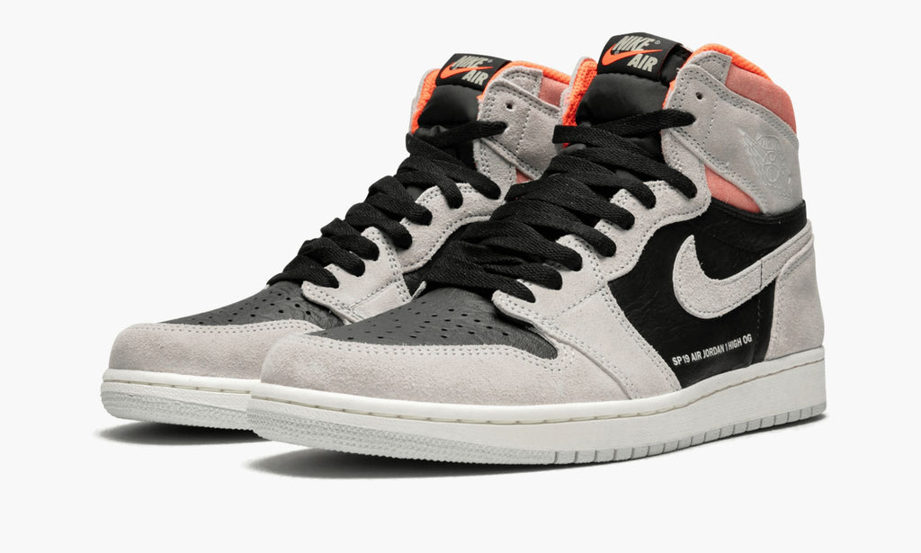Air Jordan 1 Retro High OG "Neutral Grey/Hyper Crimson" Sneakers