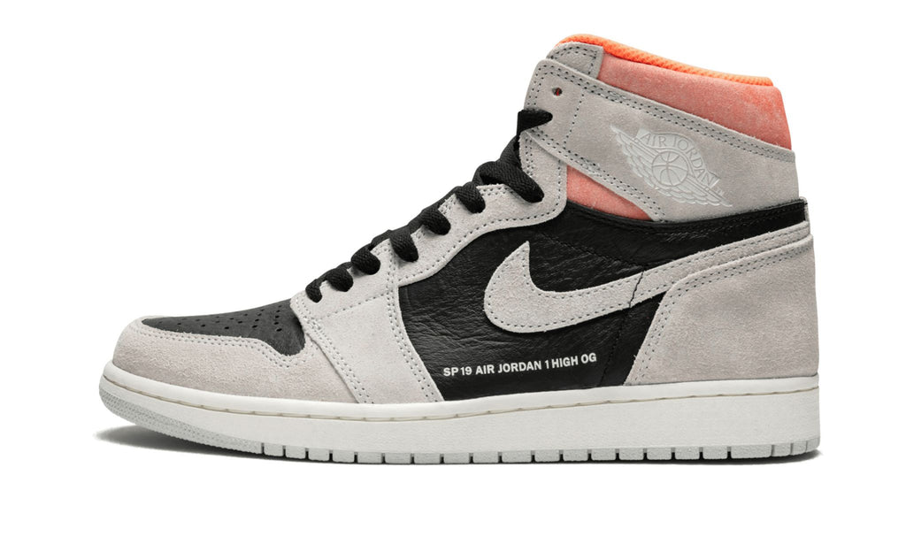 Air Jordan 1 Retro High OG "Neutral Grey/Hyper Crimson" Sneakers