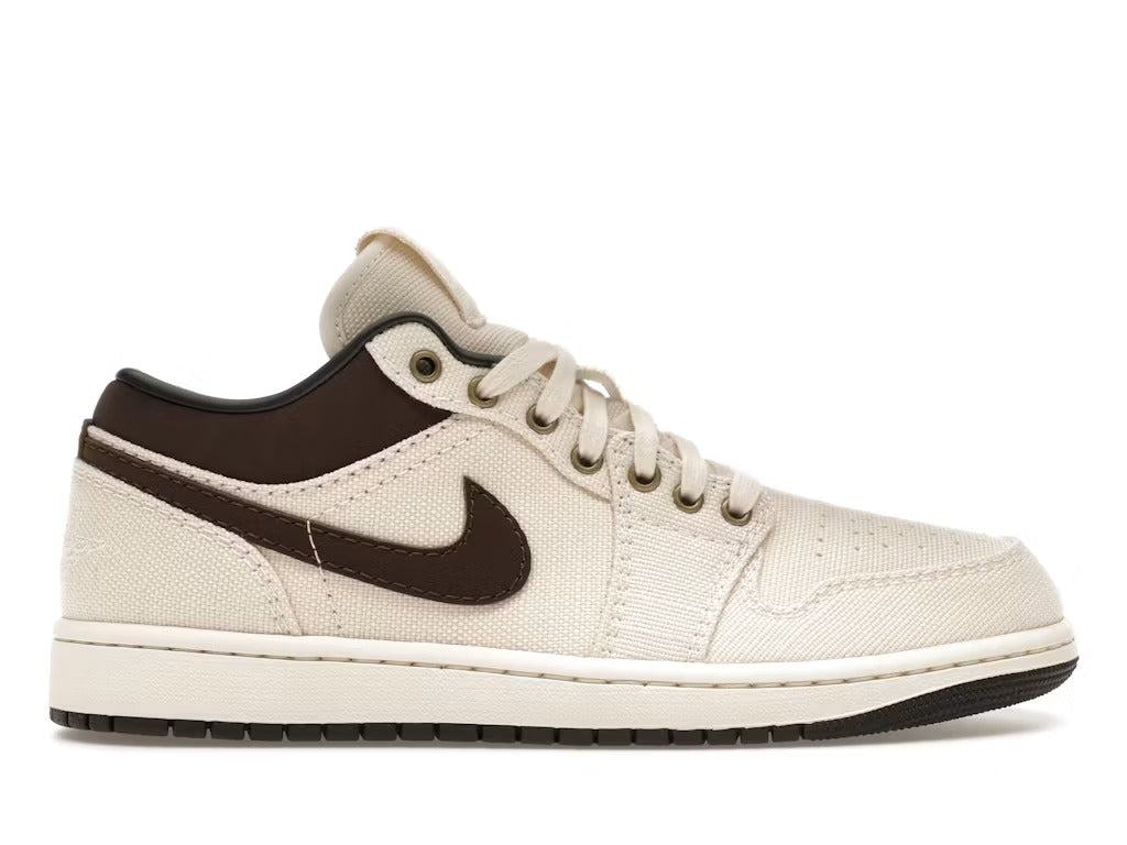 Air Jordan 1 Low Premium Pale Ivory Off Noir Baroque Brown - US M 10 - New - Other - catalog main image
