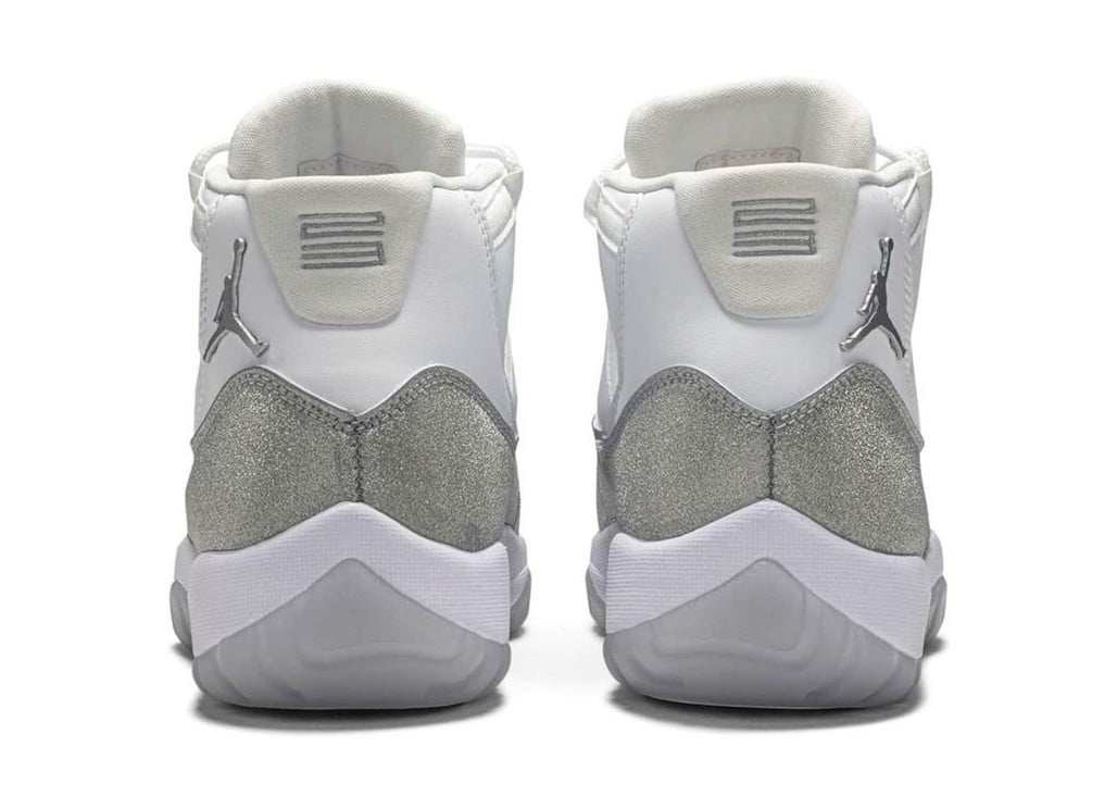 Air Jordan 11 Retro White Metallic Silver Womens Sneakers