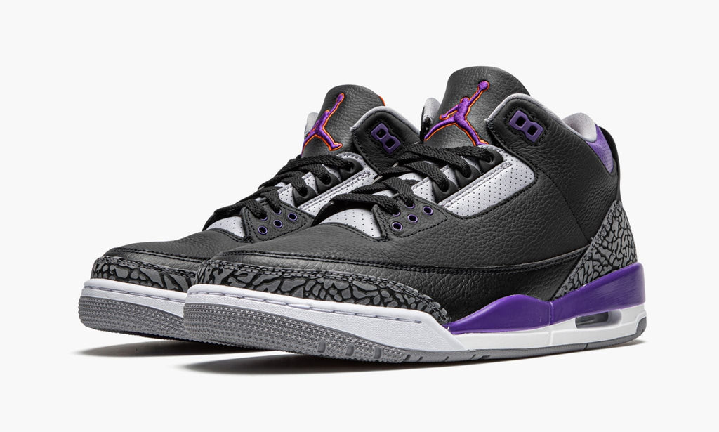 Air Jordan 3 Retro Court Purple Sneakers