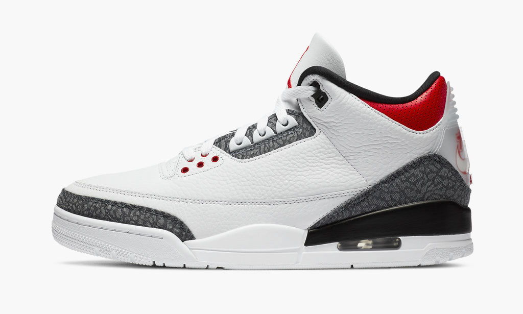 Air Jordan 3 Retro SE-T Denim "Japan Exclusive - Fire Red" Sneakers