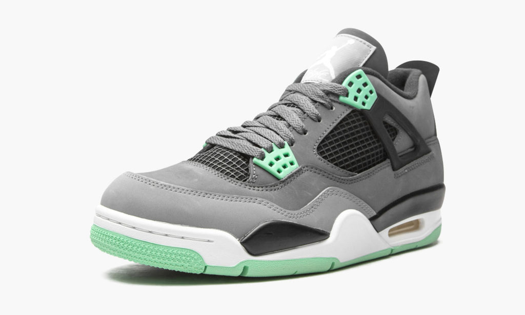 Air Jordan 4 Retro "Green Glow" Sneakers