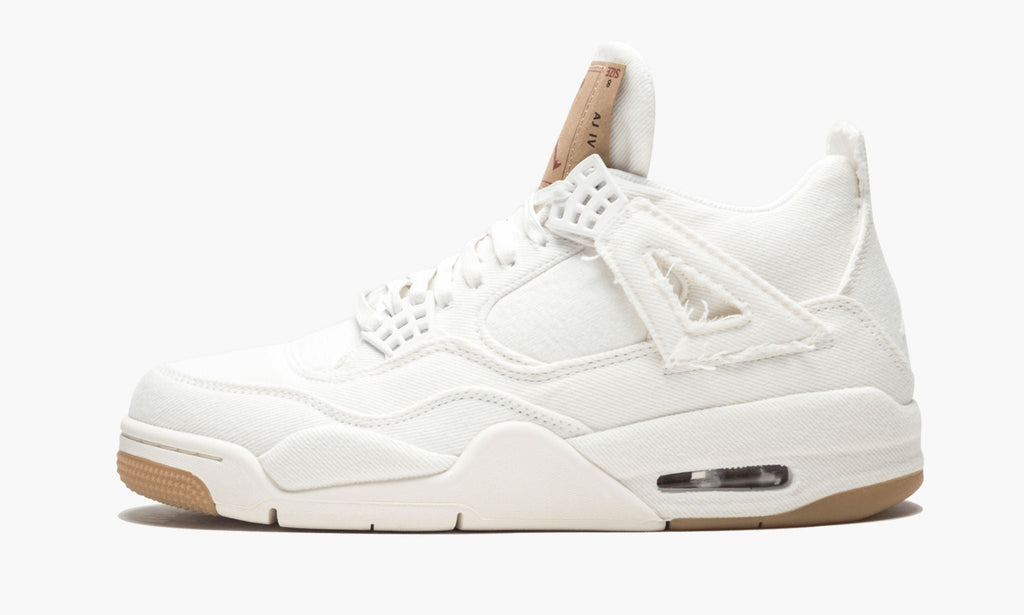 Air Jordan 4 Retro Levis NRG White Denim Sneakers