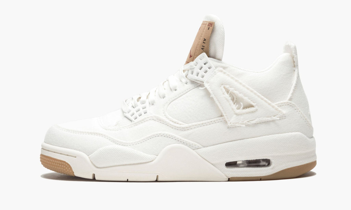 Air Jordan 4 Retro Levis NRG White Denim Sneakers