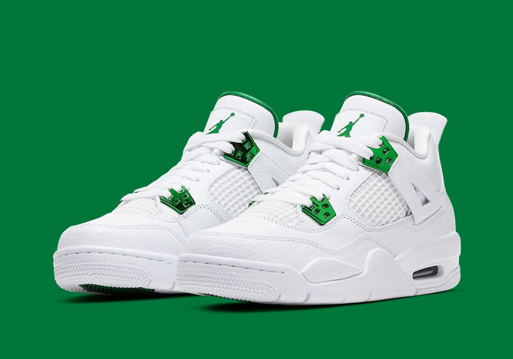Air Jordan 4 Retro Metallic Green Sneakers