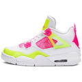 Air Jordan 4 Retro White Lemon Pink GS Sneakers