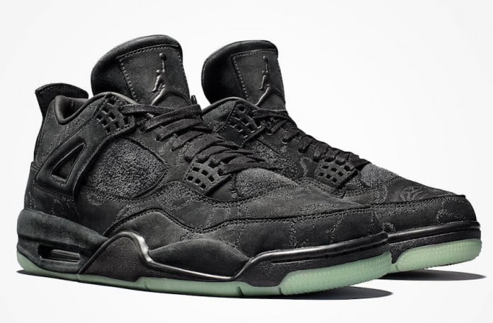 Air Jordan 4 x KAWRS Black Sneakers