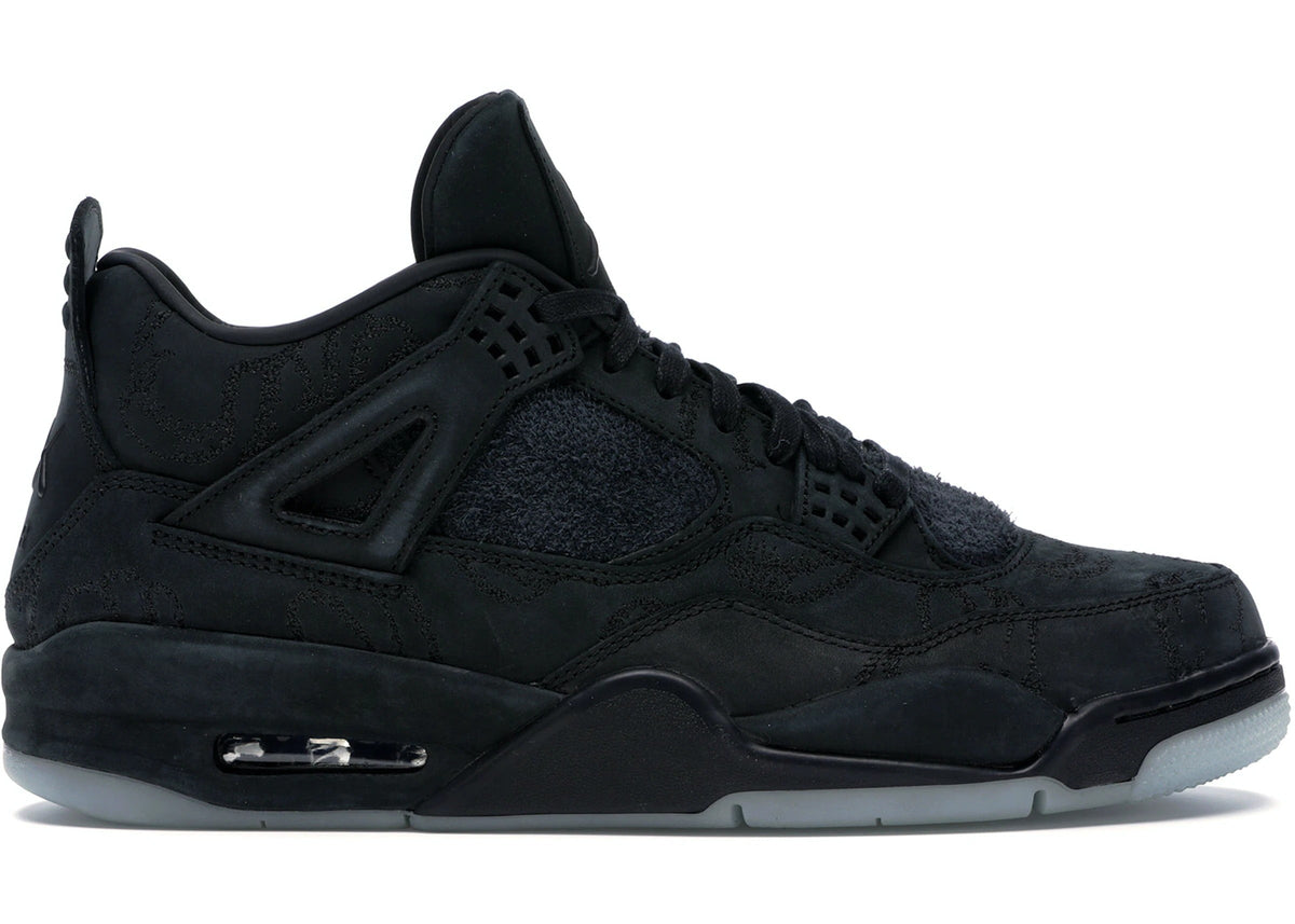 Air Jordan 4 x KAWRS Black Sneakers
