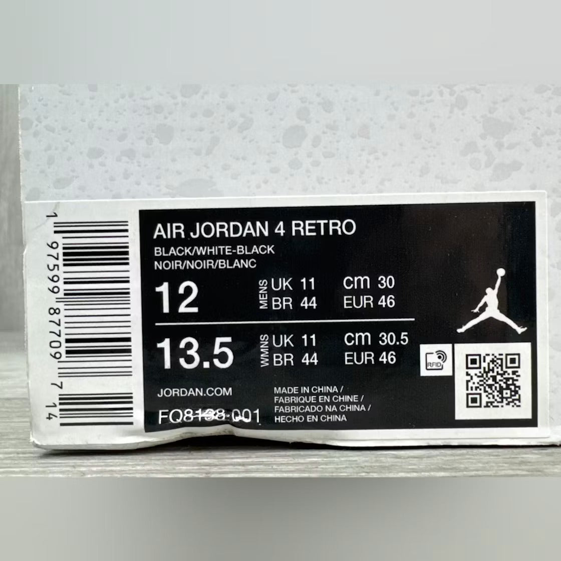 Used - Air Jordan 4 Retro White Thunder - US M 12 - detail 3