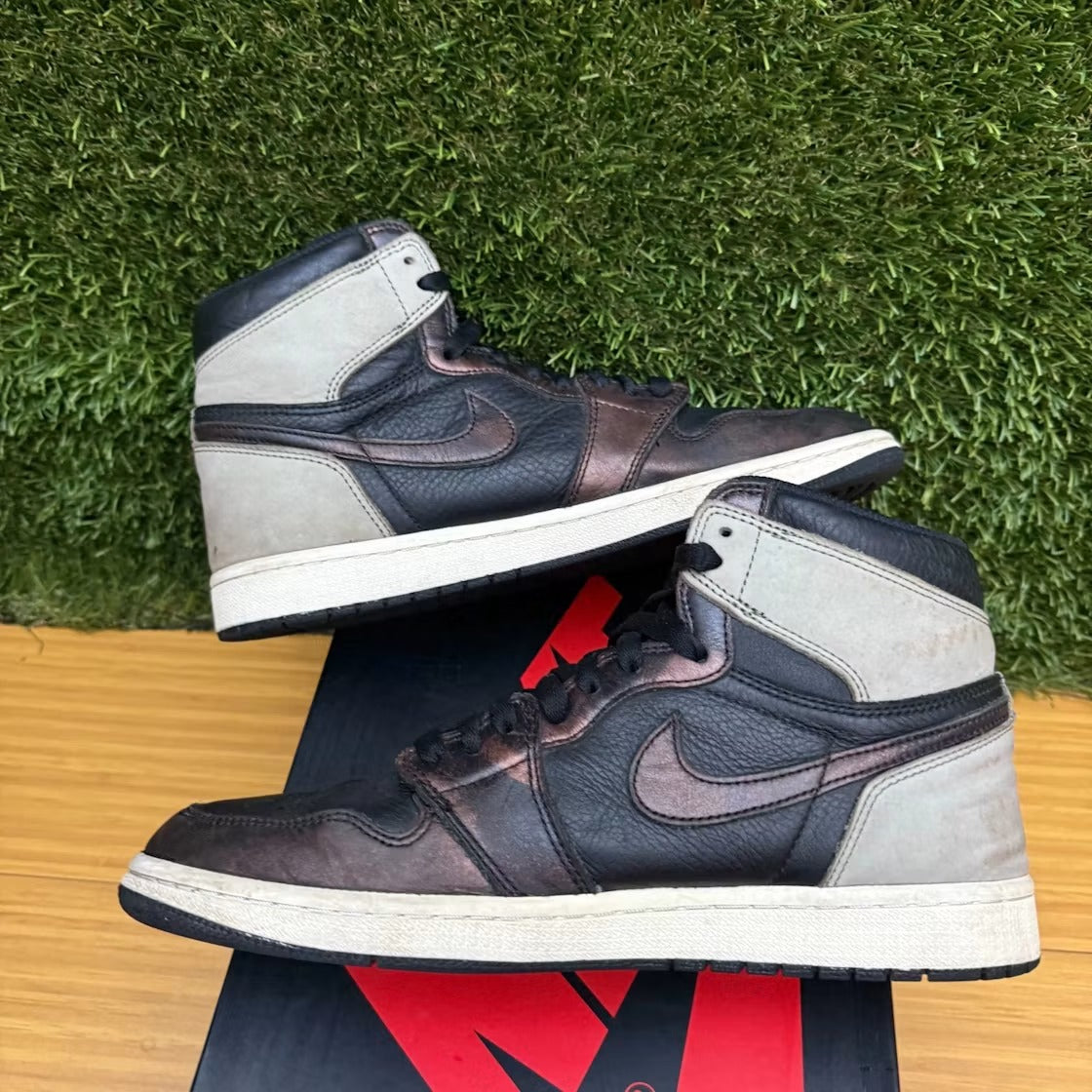 Used - Air Jordan 1 Retro High Light Army Rust Shadow Patina - US M 10 - detail 4