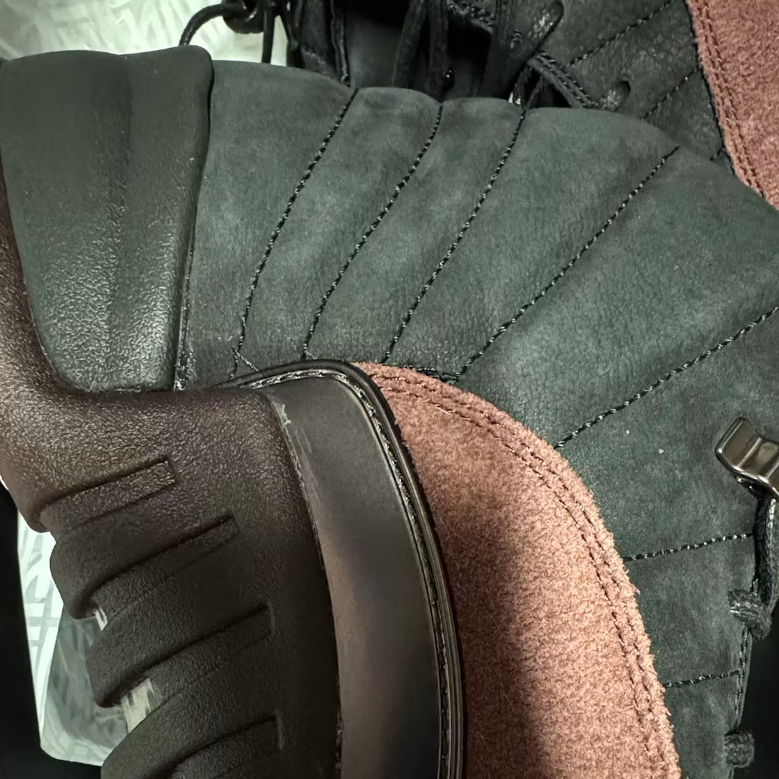 Used - Air Jordan 12 Retro SP A Ma Maniére Black (Women's) - US W 15.5 - detail 4
