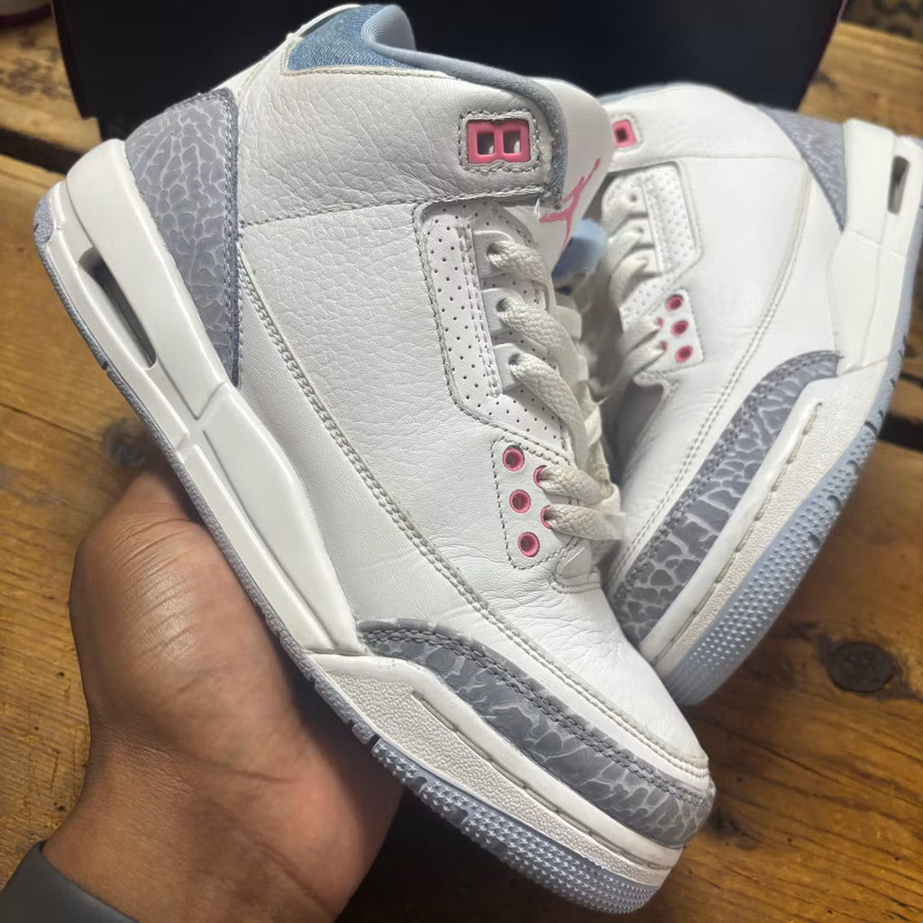 Used - Air Jordan 3 Retro White Cobalt Bliss (GS) - US 7Y - detail 2