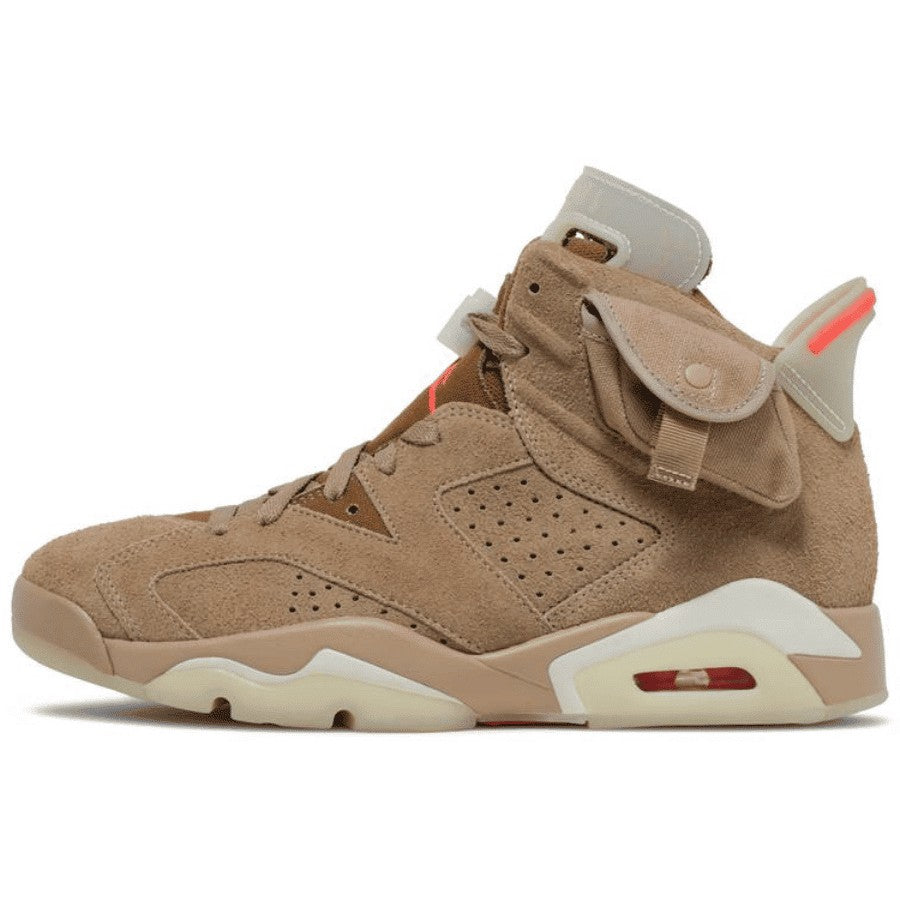 Air Jordan 6 Retro TraviScots British Khaki Sneakers