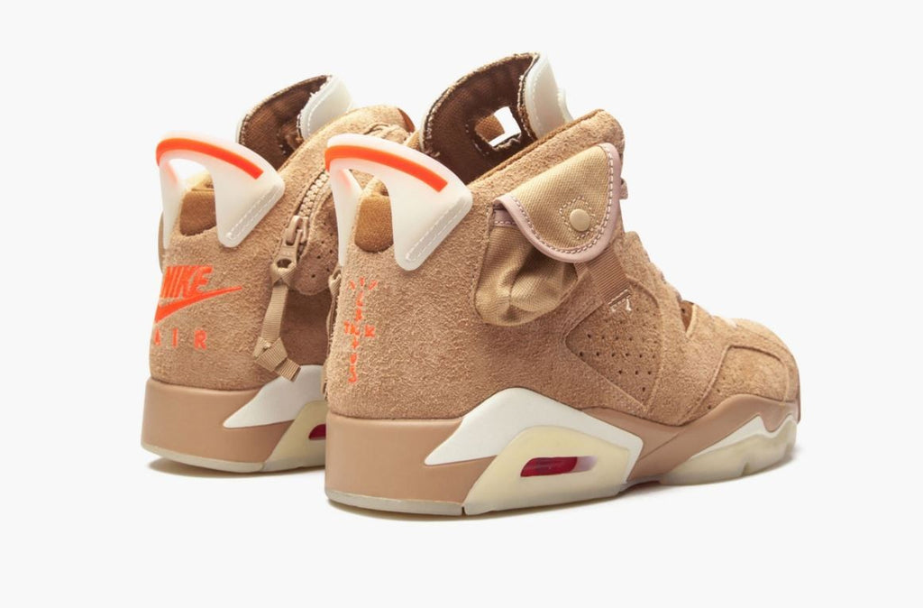 Air Jordan 6 Retro TraviScots British Khaki Sneakers