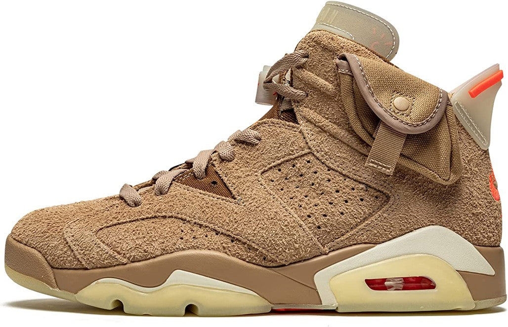 Air Jordan 6 Retro x Travis Scott British Khaki Sneakers