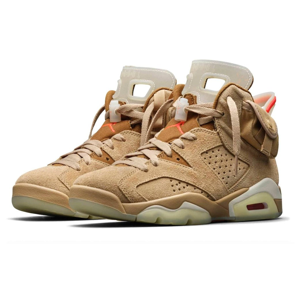 Air Jordan 6 Retro x Travis Scott British Khaki Sneakers