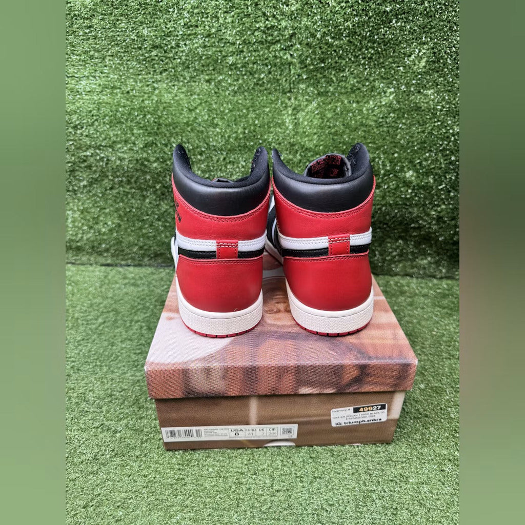 Used - Air Jordan 1 Retro High OG Black Toe Reimagined - US M 8 - detail 4