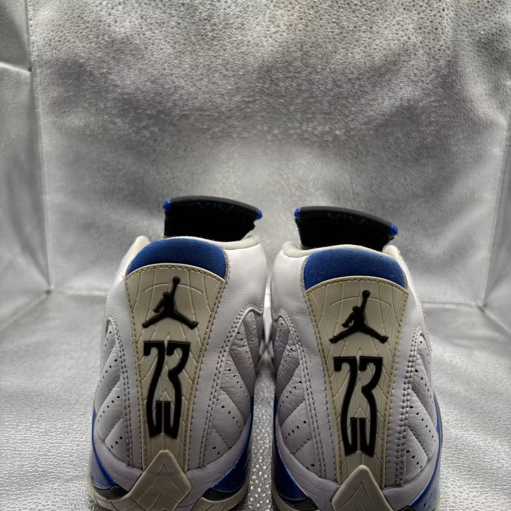 Used - Air Jordan 14 Retro White Hyper Royal - US M 9 - detail 4