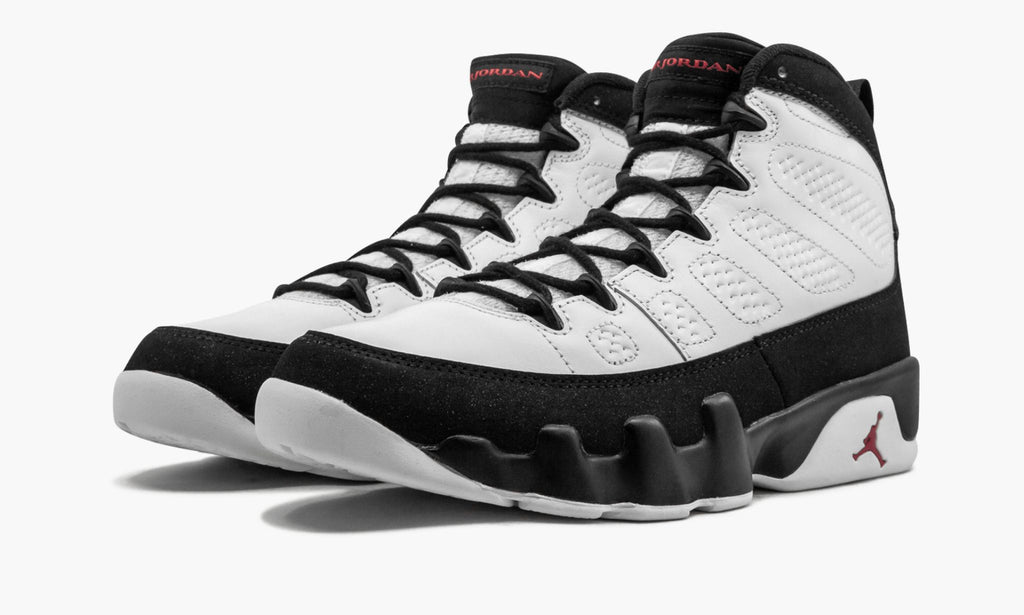 Air Jordan 9 Retro White Black Red 2016 Release Sneakers