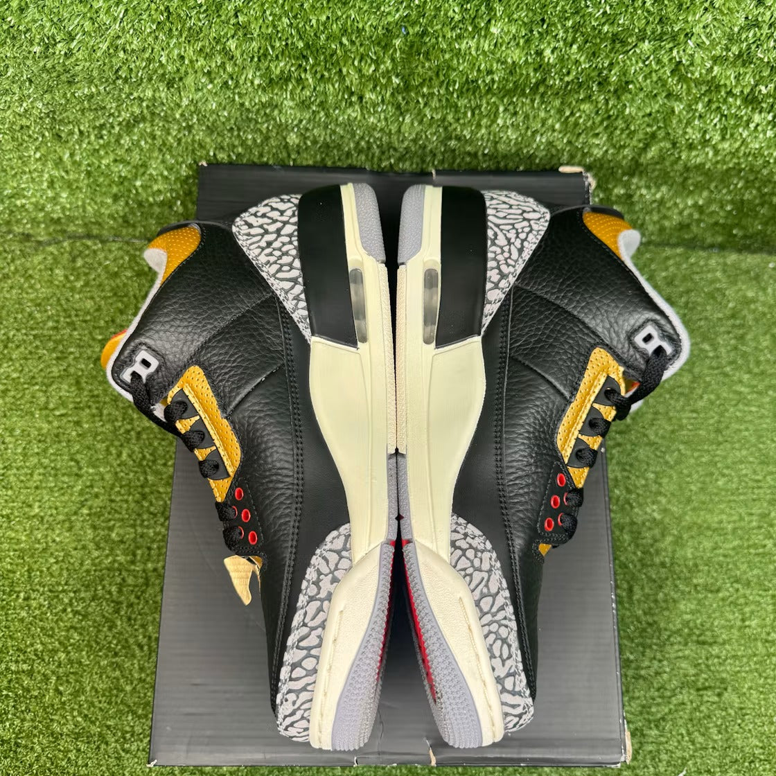 Used - Air Jordan 3 Retro Black Cement Gold (Women's) - US W 9 - detail 3