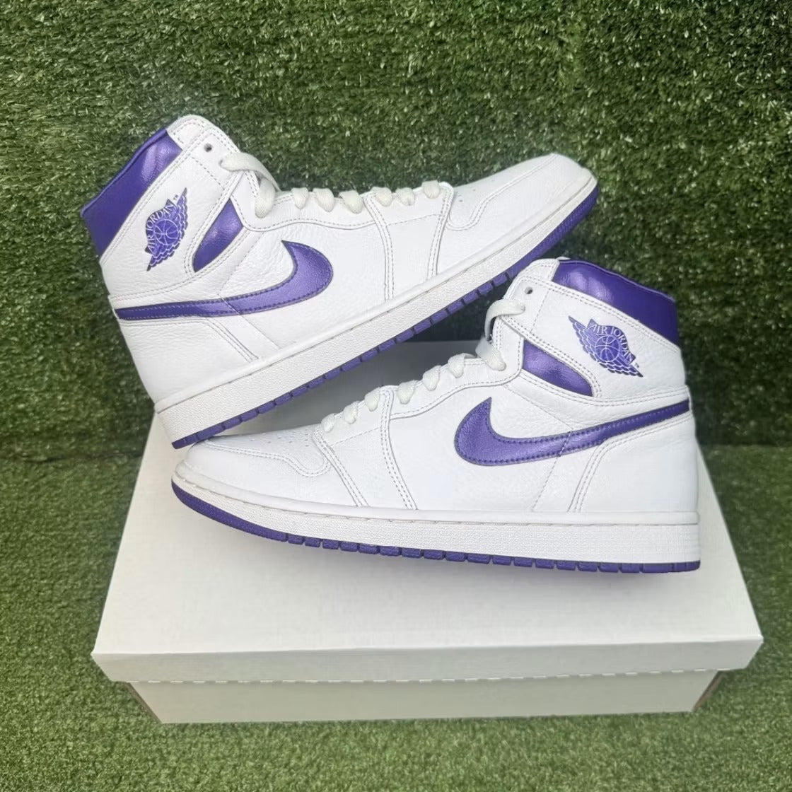 Used - Air Jordan 1 Retro High Court Purple (Women's) - US W 9.5 - detail 1
