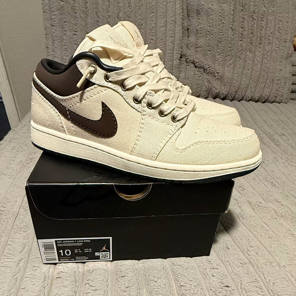 Air Jordan 1 Low Premium Pale Ivory Off Noir Baroque Brown - US M 10 - New - Other - detail 1