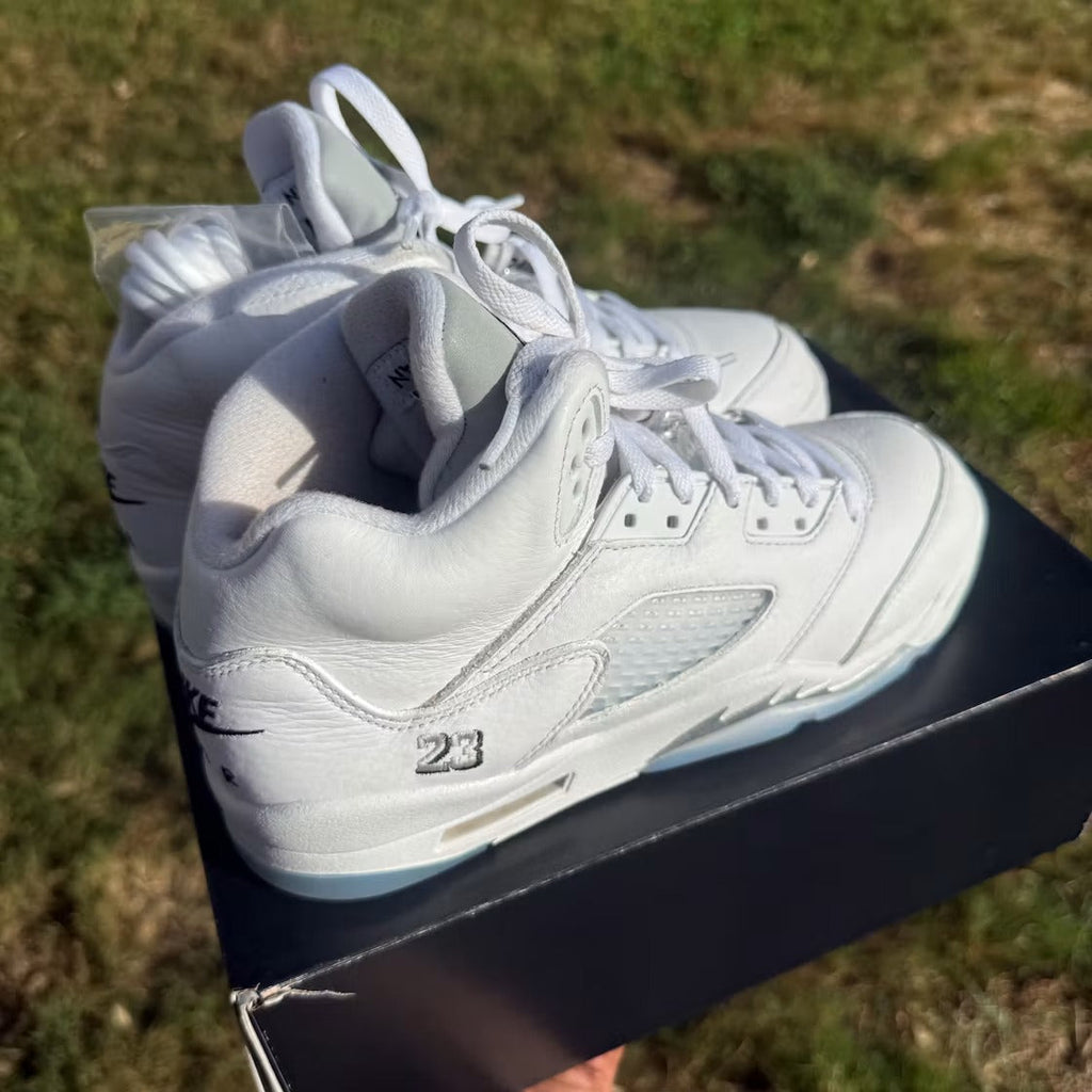 Used - Air Jordan 5 Retro White Metallic (2026) (GS) - US 7Y - detail 3