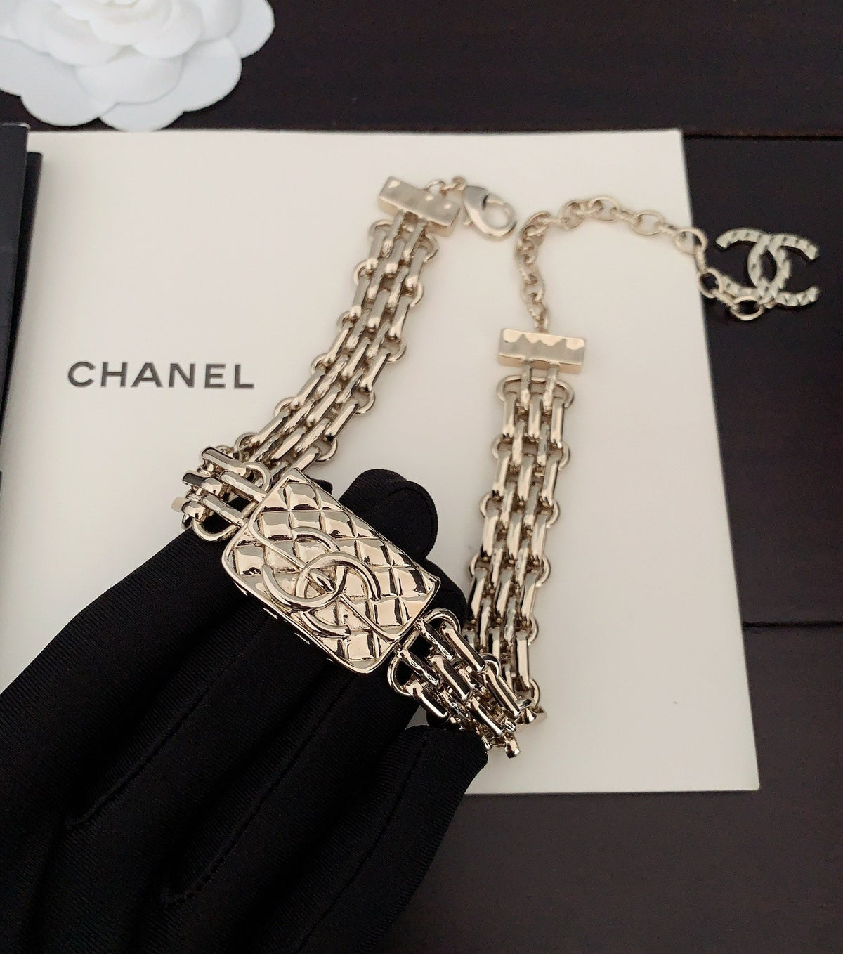 Chanel Gold Chain 18K Gold Necklace