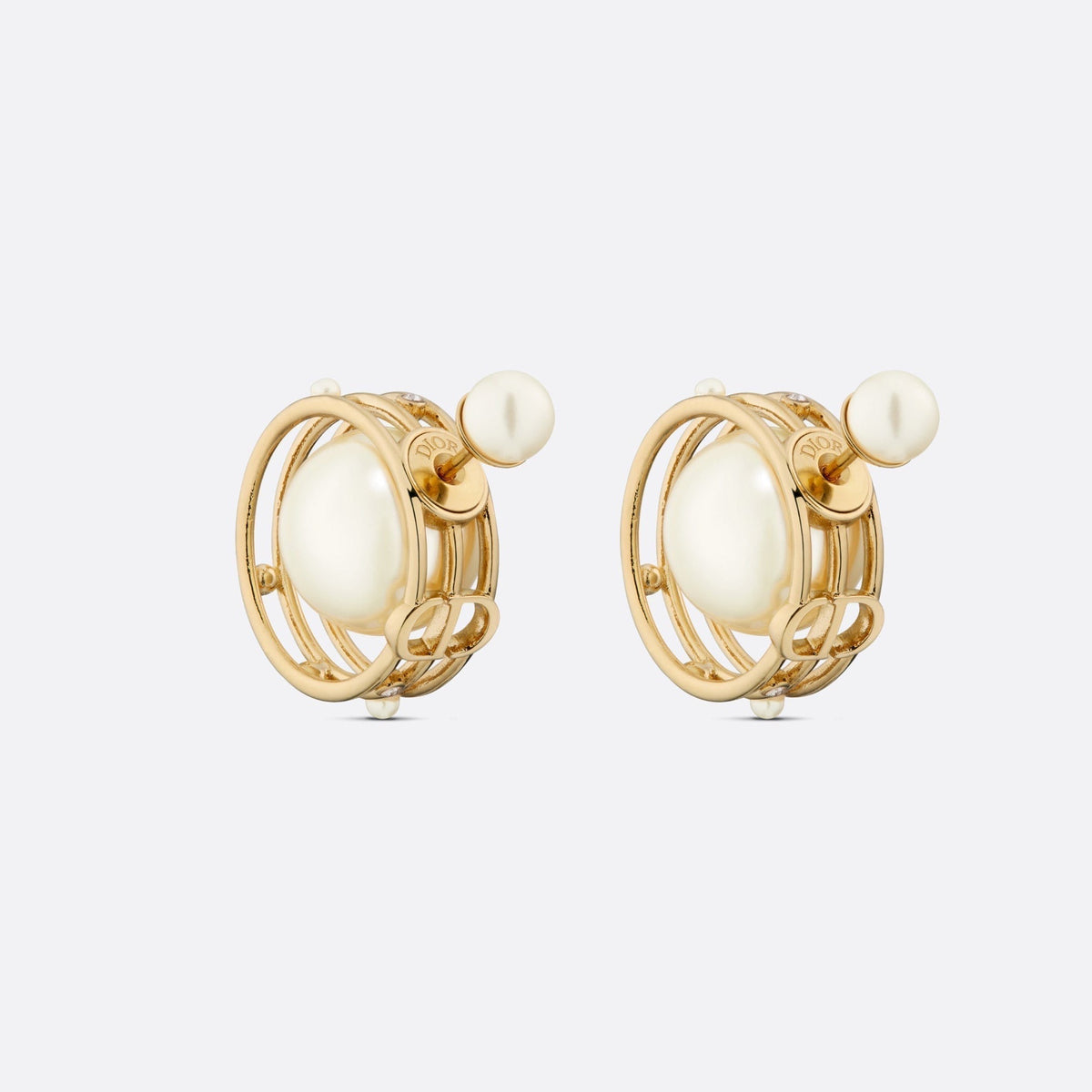 Dior D-Backstage 18K Gold Earrings