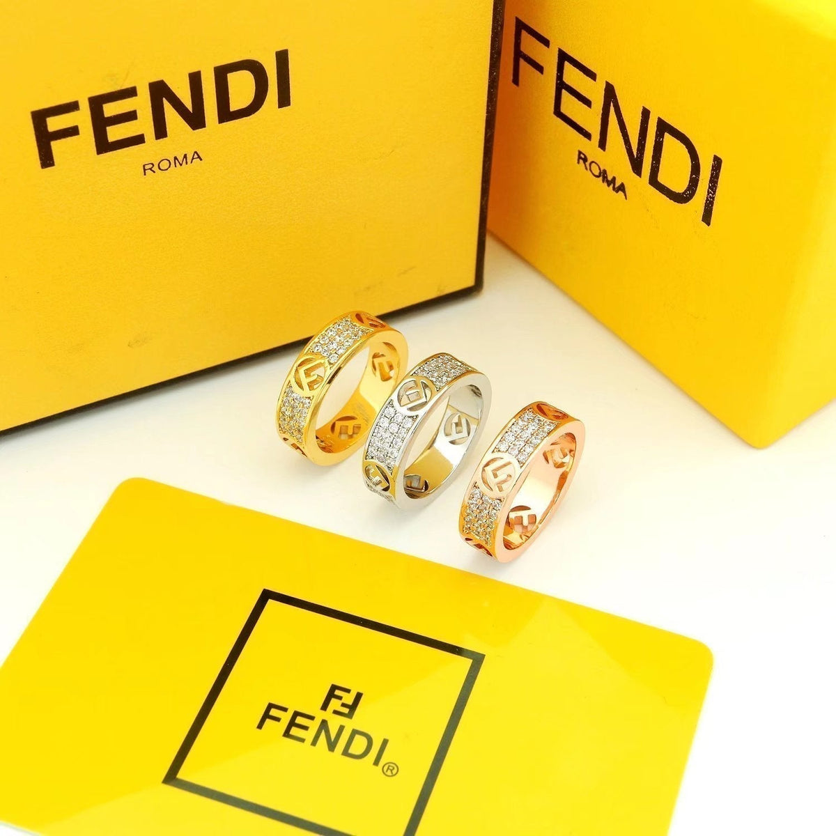 Fendi Is 18K Rose Gold Ring