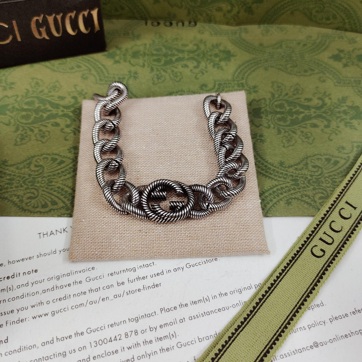 Double Gucci Interlocking Gucci Bracelet