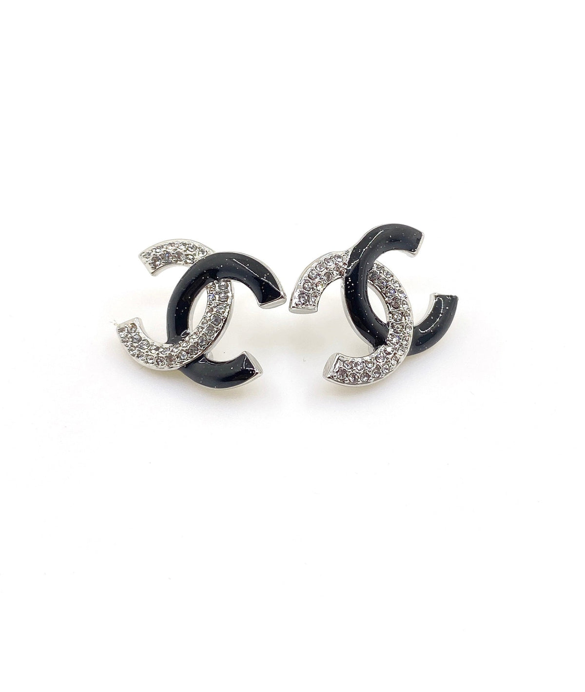 Chanel Black Diamonds 18K Gold Earrings