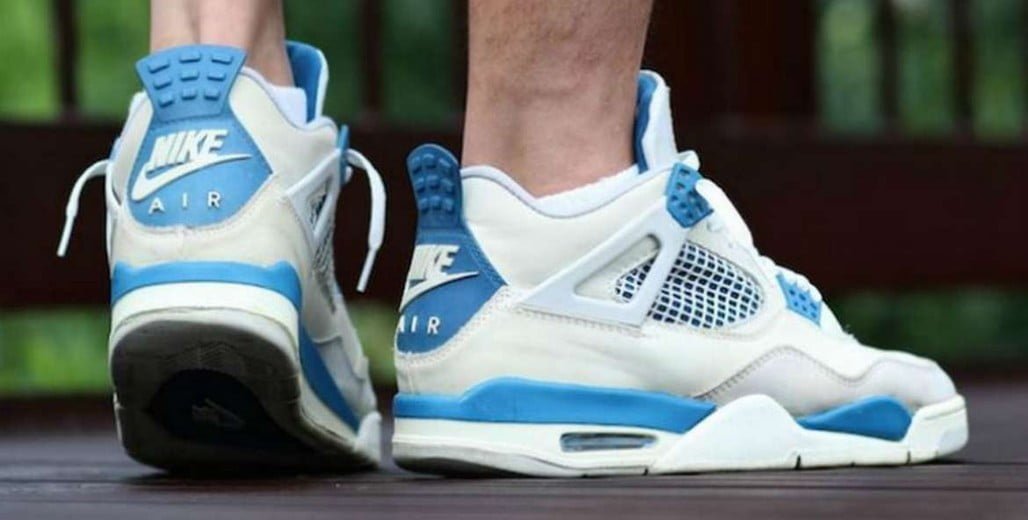 Jordan 4 Retro Golf Military Blue Sneakers