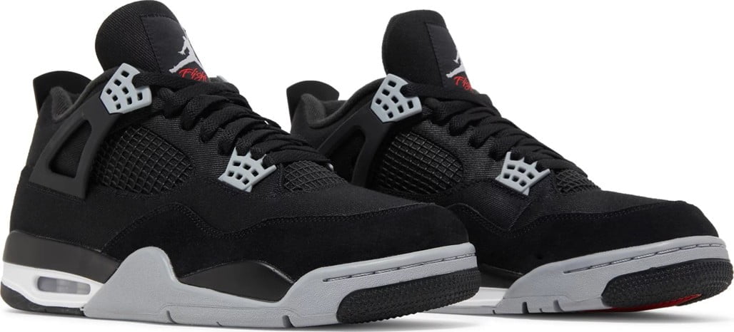 Jordan 4 Retro SE Black Canvas Sneakers