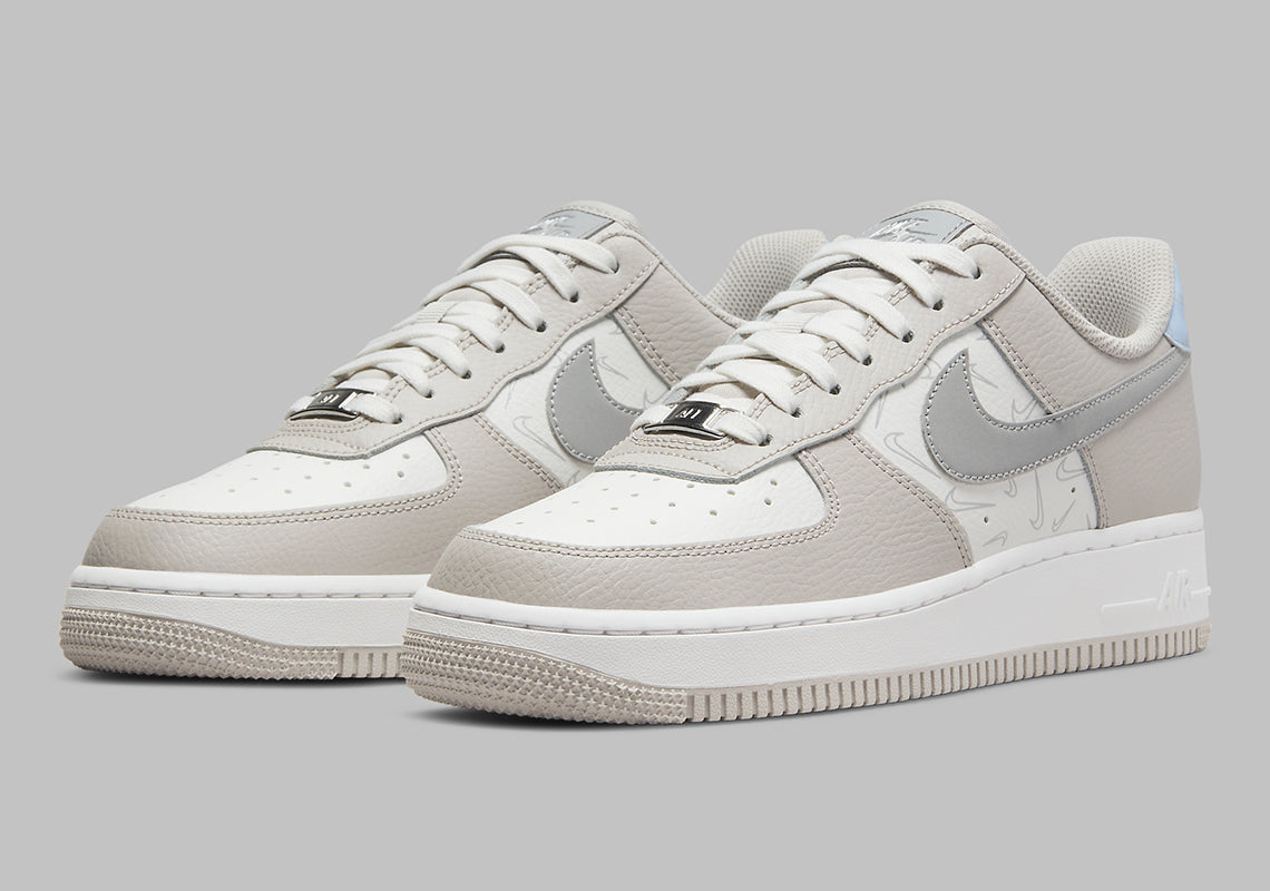Nike Air Force 1 Low Mini Swooshes Grey Womens Sneakers