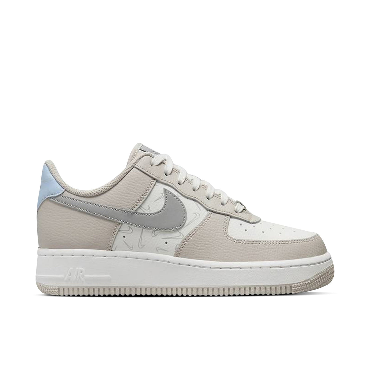Nike Air Force 1 Low Mini Swooshes Grey Womens Sneakers