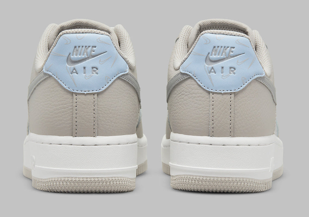 Nike Air Force 1 Low Mini Swooshes Grey Womens Sneakers